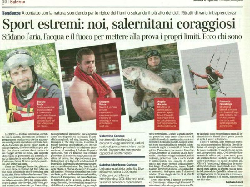 Sport Estremi: noi, salernitani coraggiosi